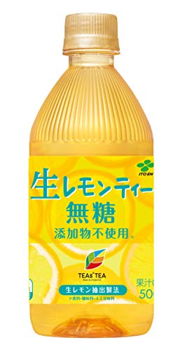 伊藤園 TEAS'TEA New Authentic 生レモンティー 無糖 500ml ×24本