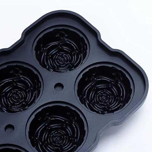 Molde para Cubos de Hielo en Forma de Rosa de Silicona miniatura 3