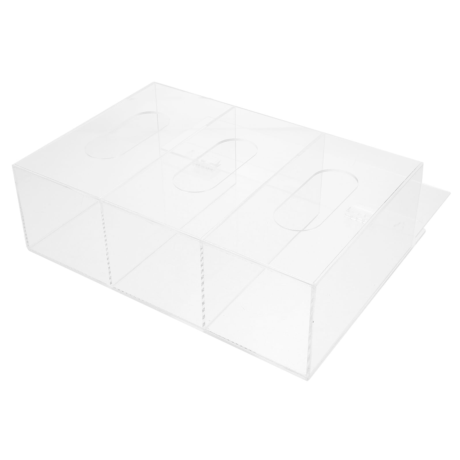 Dispenser da Parete Trasparente per Guanti e Scomparti Compatti e Versatili Organizer per Guanti Usa e Getta Supporto da Muro per Laboratorio e Professionisti Accesso Rapido e