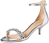 Jewel Badgley Mischka Women's Dash Sandal, Silver, 8 M US