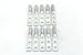 BURNDY YA4C2TC14#4 Awg Lug 2Hole, Long Barrel, 1/4"Bolt, 5/8"Space, Gray, NoPeep (pkg 10)