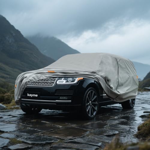Image of Kayme Heavy Duty SUV Car Cover Custom Fit Land Rover Range Rover Long LWB Waterproof All Weather for Automobiles, Full Exterior Covers Sun Rain UV Protection.（Deliver About 3-10 Days）