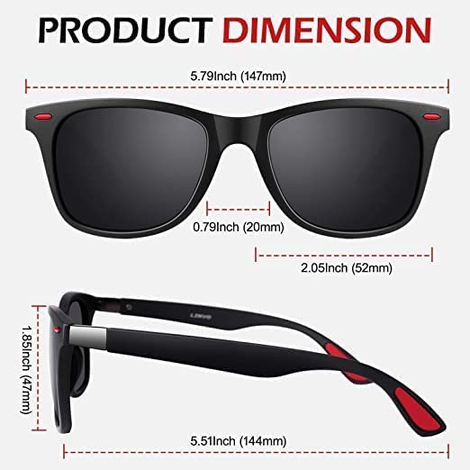 Image of Uv Protected Square Sunglasses for Men