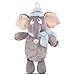 NICI 47297 Kuscheltier-Wärmflasche Elefant 350ml – 2 in 1: Weiches Kuscheltier & Wärmflasche für Mädchen & Jungen – Plüschtier Bettflasche ab 10 Monate, grau/blau