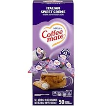 Coffee-mate 84652 Liquid Coffee Creamer, Italian Sweet Creme, 0.375 oz Cups Box of 50