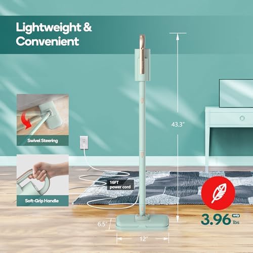 Newbealer Steam Mop & Detachable Handheld Cleaner, 1200W Floor Steamer — view 3