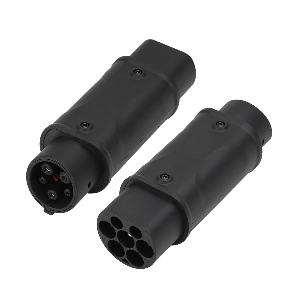 Adapter złącza ładowania EV typu 2 na typ 1, konwerter do ładowania pojazdów elektrycznych od IEC62196 do SAE J1772.