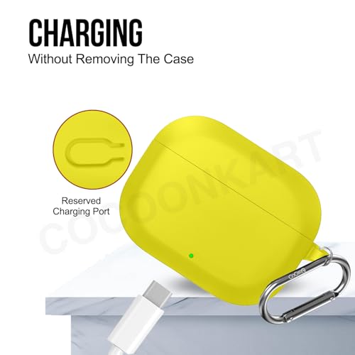 Image of Soft Silicone Case Cover Compatible for OnePlus Nord Buds 3r (2025) -Yellow