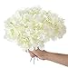 Auihiay 10 Pieces Artificial Hydrangea Silk Hydrangea Flowers Artificial Flowers with Stems for Wedding Home Decorations