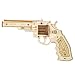 ROKR 3D Wooden Puzzle Rubber Band Gun Model Toys DIY Craft Kits Brain Teaser Gift for Kids Adults(Revolver)