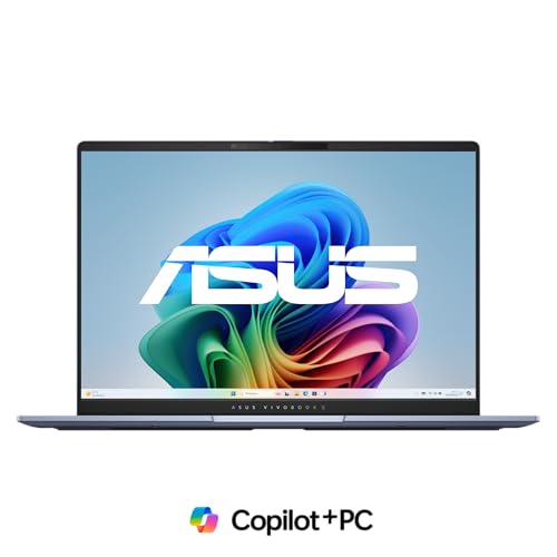 Notebook ASUS Vivobook S 14, Core Ultra 7, 32 GB, 1.0 TB SSD, W11 Home, Tela 14.0'' OLED, Mist Blu