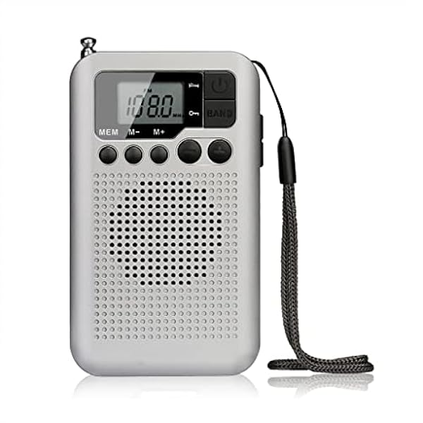maozi Tr106. Portatile FM Am. Radio con LCD. Display Digital Tuning Altoparlatore Cuffia e Supporto 'Orologio