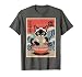 Anime Siamese Cat Eating Ramen Noodle Funny Mom Dad Toddler T-Shirt