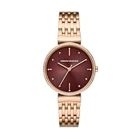 Armani Exchange Women's Zoe Watch, AX5912, Rose Gold, 36 mm
