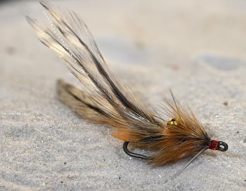 Seaducer Saltwater Fishing Fly - Tan/Orange