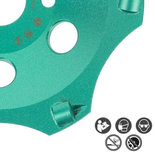 PRODIAMANT Profi PKD Diamant-Schleiftopf 125 mm x 22,2 mm 6 Segmente Diamantschleiftopf PDX829.793 für Winkelschleifer
