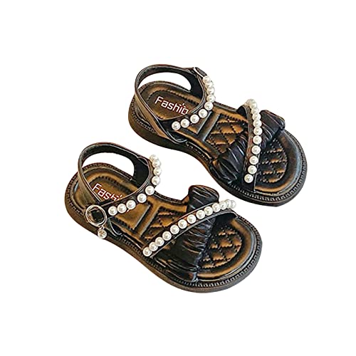 Sandalias para niñas y niños, sandalias de tiras cómodas para niñas, sandalias de punta abierta, diseño de malla con lazos, zapatos de verano planos, zapatos informales, zapatos de moda para hombre y