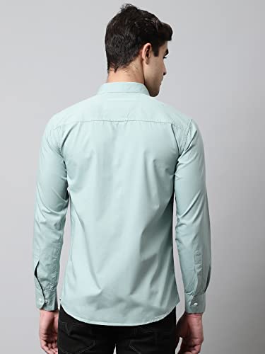Image of Majestic Man Solid Slim Fit Casual shirt for men