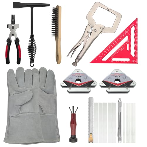 GUTIMORE MIG Welding Tools,22pcs,Chipping Hammer,13.5