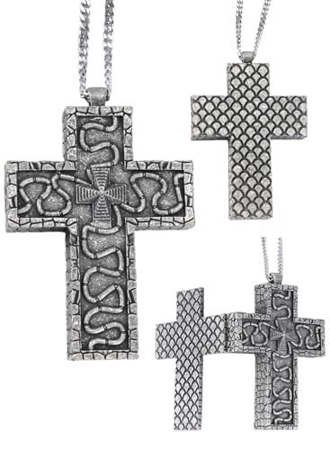 Cross Necklace with Secret Compartment - Thano 230 Jewelry for Men & Women - Hidden Storage Pendant Necklace, Stainless steel Gothic Fashion Accessory with Adjustable Chain | Unique Gift Idea​