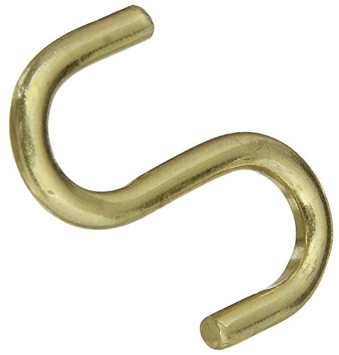 National Hardware N121-806 V2077 Open S Hooks - Solid Brass In Solid Brass thumb #3