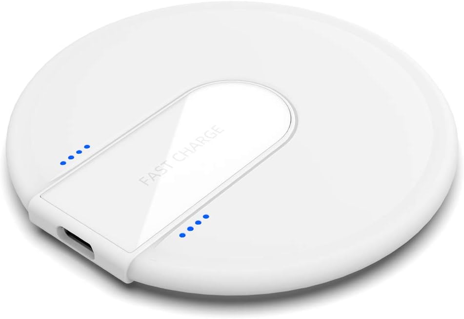 LTDNB Wireless Charger Qi-Certified 10W Wireless Charging Compatible with iPhone 11 XS MAX/XR/XS/X /8/8 Plus, Galaxy S10 /S10 Plus /S10E /S9 /S8 /S7,5W All Qi-Enabled Phones