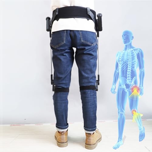 Image of Wearable Bionic Power Exoskeleton for Walking,Adjustable 3 Strength, Bionic Body Power Walking Aids for Adults Elderly,Travel /Daily Mobility Support (Both Legs, M)