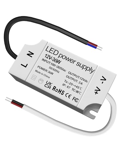 Alimentation Transformateur 220V/110V Vers 12V DC 3A 36W - Pour Bandes LED, éclairage 12V - Convertisseur Commutation Intérieur