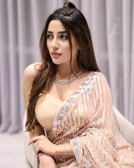 VAIRAGEE Women's Beautiful Soft Georgette Silver Color Embroidery Sequence Stylish Saree With Unsticthed Blouse Piece (6121_2)