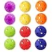 GSE Games & Sports Expert 12-Pack of Plastic Baseballs | Indoor Pickleballs (Several Colors Available) (Multi-Color)