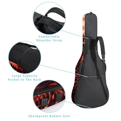 Sac guitare classique Halloween protège instrument sangle réglable - 3