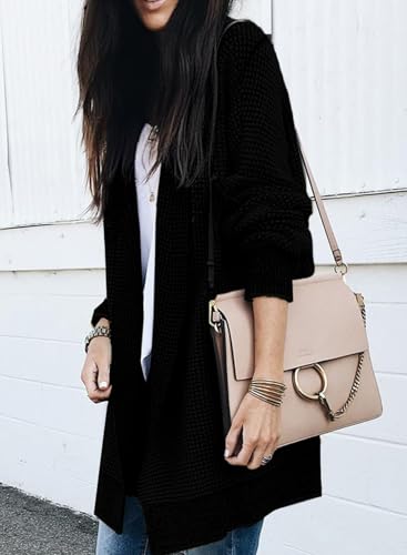 Image of Sidefeel Cardigan Sweaters for Women 2026 Fall Outfits | Soft Cozy Warm Cardigans, Checkered Long Sleeve Open Front, Chunky Knit Oversized Sweater Coats, Casual Office Wear