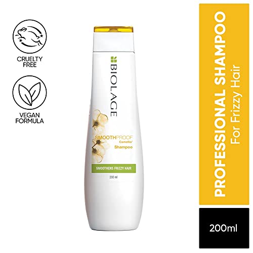Image of Biolage Smoothproof Shampoo | Paraben Free|Cleanses, Smooths & Controls Frizz | For Frizzy Hair & Biolage Hydrasource Shampoo | Paraben Free|Hydrates & Moisturizes Dry Hair | For Dry Hair(200Ml)