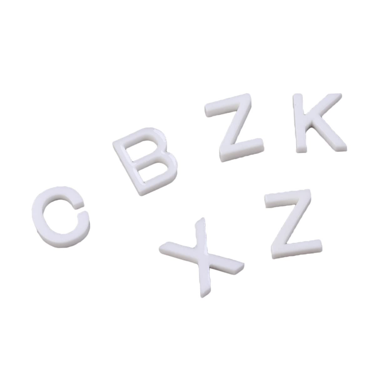 NUOBESTY 600 Pz perline dell'alfabeto gioglielli le cadeau lettera perline sciolte perline con lettere per la creazione di gioielli ar accessori figura acrilica lettere acriliche bianca
