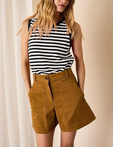 Image of Hongsui Women's Striped Color Block Sweater Vest Ribbed Knit Tank Tops Oversized Crewneck Pullover