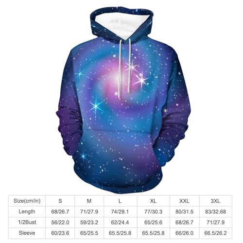 Hoody sweatshirt pull nébuleuse de la galaxie UMENG sweats à capuche unisexe - 2