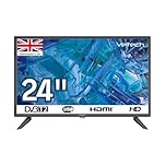 Veltech 24 Inch HD Ready LED TV - Energy Efficient Non-Smart TV Freeview HD, HDMI, USB Media Player, Dolby Digital Audio, Wall Mountable Small Television for Kitchen, Bedroom or Lounge【Energy Class E】