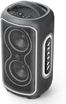 Bluetooth Speaker Loud, 240W Peak Portable Wireless Party Speakers, BT5.4, Boost Bass, 24H, Fast Charge, IP65 Waterproof, TWS Pairing, RGB Lights for Outdoor, Beach, Camping, Backyard, Work, Home
