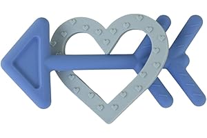 Heart Shaped Teether for Baby - Teether - Silicone Baby Teething Toy...