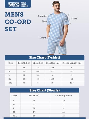 Image of Wear Your Opinion Coord Set for Men T-Shirt & Short Nightwear Set | Night Suit, Beachwear, Laungewear