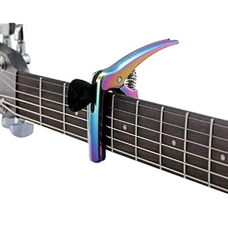 TANMUS Capodastre 3 en 1 pour guitares acoustiques et électriques (avec support de médiator et 4 médiators, accessoires… - Les Beatles, Paul McCartney, John Lennon, RIngo Starr, George Harrison TANMUS Capodastre 3 en 1 pour guitares acoustiques et électriques (avec support de médiator et 4 médiators, accessoires… – Image 2