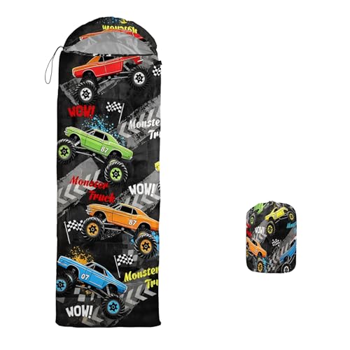 Image of QOOMO Axolotl Cute Camping Sleeping Bags,3 Season Warm & Cool Weather,Lightweight,Waterproof Sleeping Bags for Adults & Kids,Traveling,and Outdoors