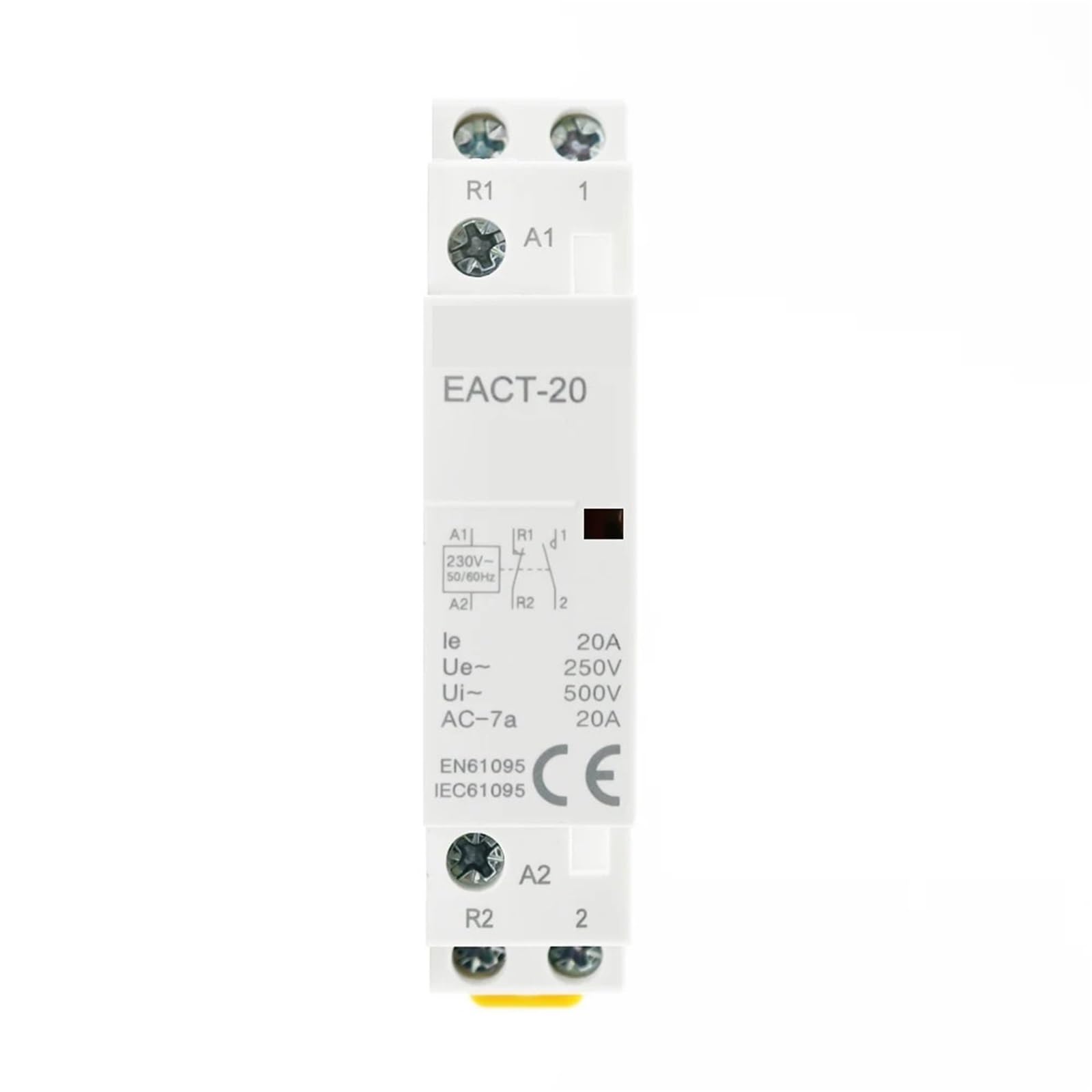 Contactor modular 2P para evitar sobrecargas en interruptores de termos electricos de 220V 4