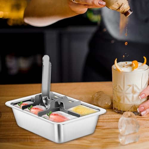 2 Pack Bandeja para Cubitos de Hielo de Acero Inoxidable miniatura 7