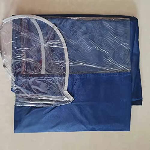 Superbig Scooter Waterproof Cape Lengthen Raincoat Big Poncho Rain Coat-Cyan #TOP2