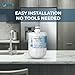 Tier1 RWF1050 5231JA2002A Refrigerator Water Filter | Replacement for LG LT500P & Kenmore 9890 Fridge Filter - Up to 18 Months Supply | Easy Install | Odor Control | Enjoy Great Tasting Water (3-pk)