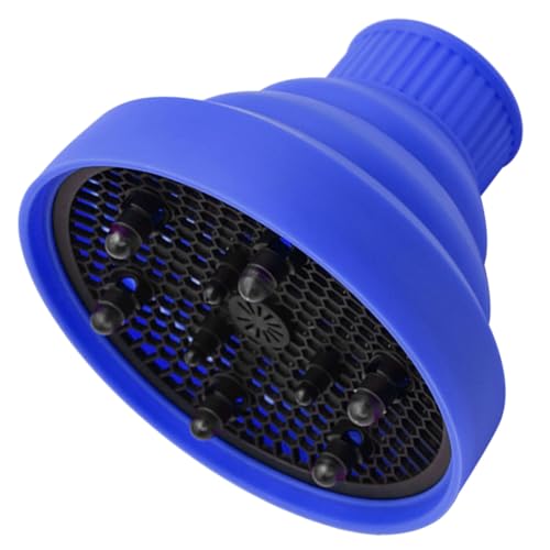 MOTHNUR Difusor para Secador de Cabello de Silicona Accesorio Moldeador para Pelo Rizado y Ondulado Protector Ligero y Portátil Azul