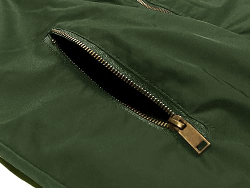 Magnivit MT-68-ARMY GREEN-M Men'S Windbreaker Jacket Casual Outdoor Windproof Coat Military Jackets Army Green S thumb #4