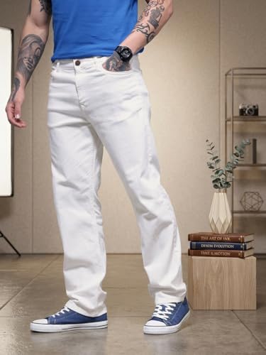 Image of KOTTY Men Jeans || Baggy Fit Jean's for Man || Loose Fit Low Rise Denim || Stretchable Casual Wear Jean,s || Dance Rap Rapping Style Pant for Men || Denim Cotton Jeans