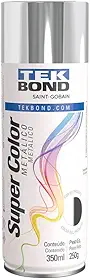 Tinta Spray Cromado Metálico Aerossol TekBond 350ml/250g